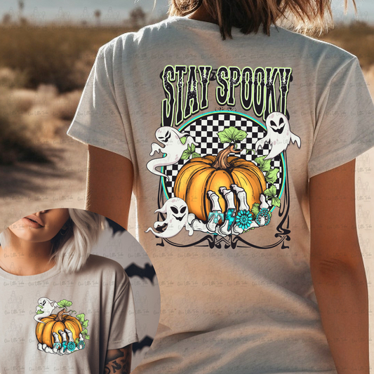 STAY SPOOKY TURQUOISE W/ POCKET - DTF TRANSFER