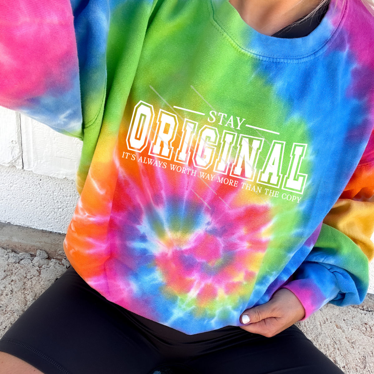 STAY ORIGINAL WHT - DTF TRANSFER