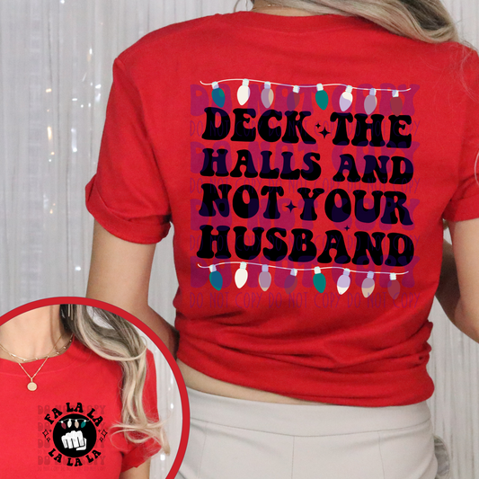 NOT YOUR HUSBAND W/ POCKET - DTF TRANSFER