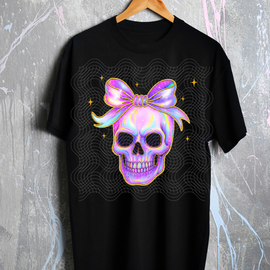 IRIDESCENT SKULL - DTF TRANSFER