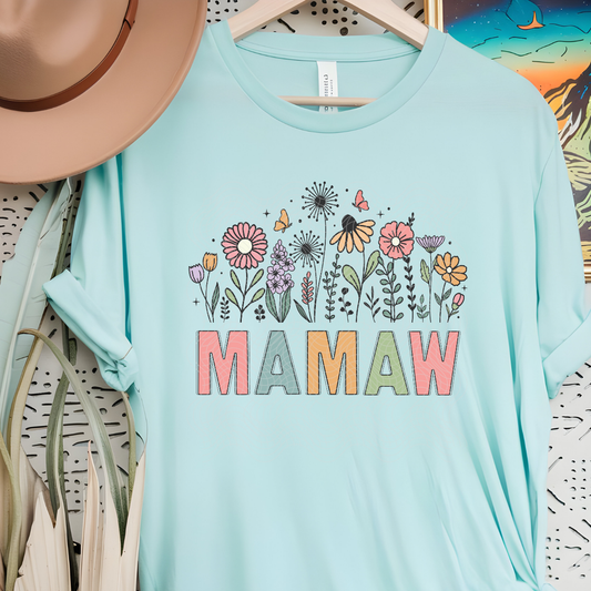 MAMAW FLOWERS - DTF TRANSFER
