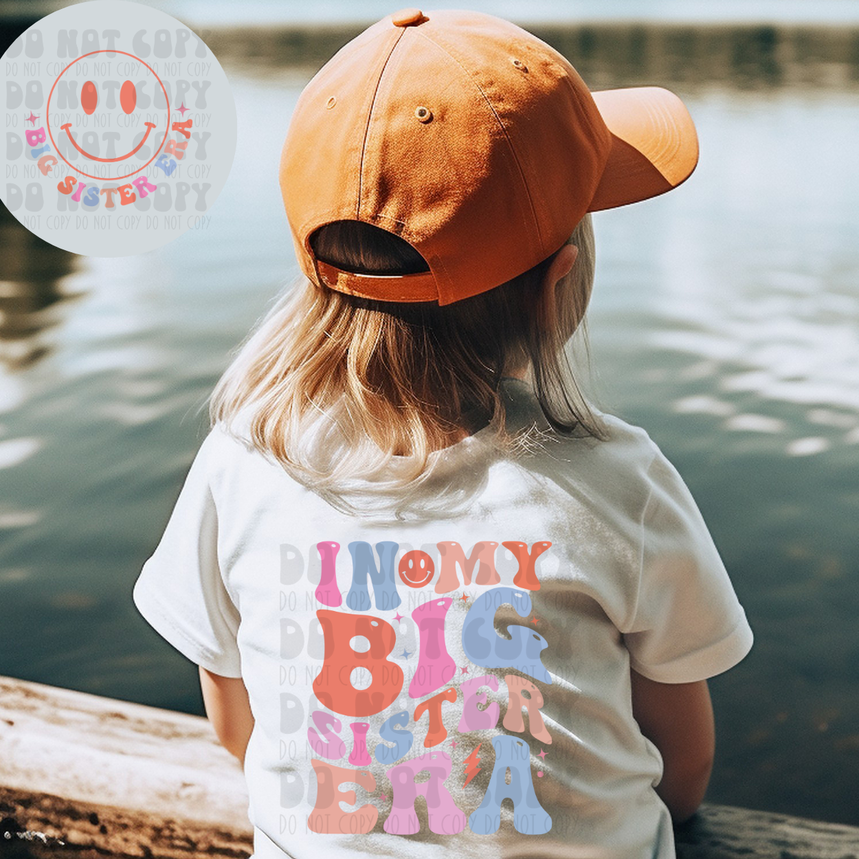 BIG SISTER ERA W/POCKET COLOR - DTF TRANSFER