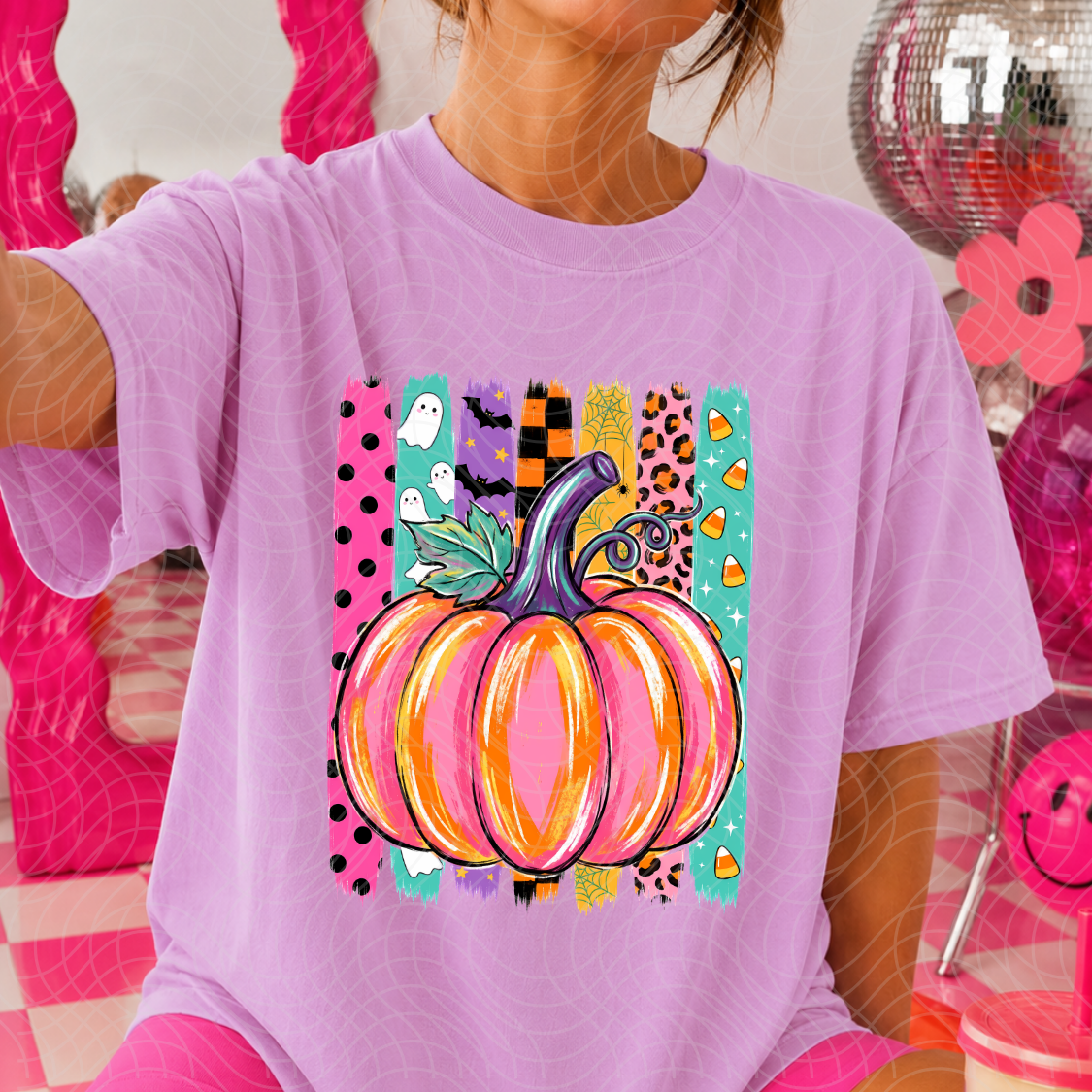 PUMPKIN STRIPE - DTF TRANSFER