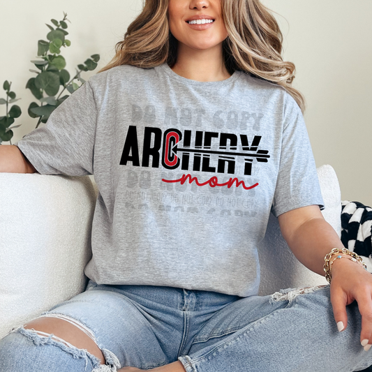 ARCHERY MOM ARROW BLK - DTF TRANSFER