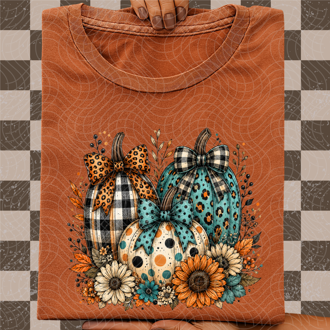 PUMPKIN TEALS - DTF TRANSFER