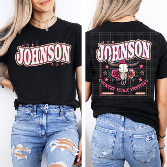 JOHN SON - FRONT AND BACK - DTF TRANSFER