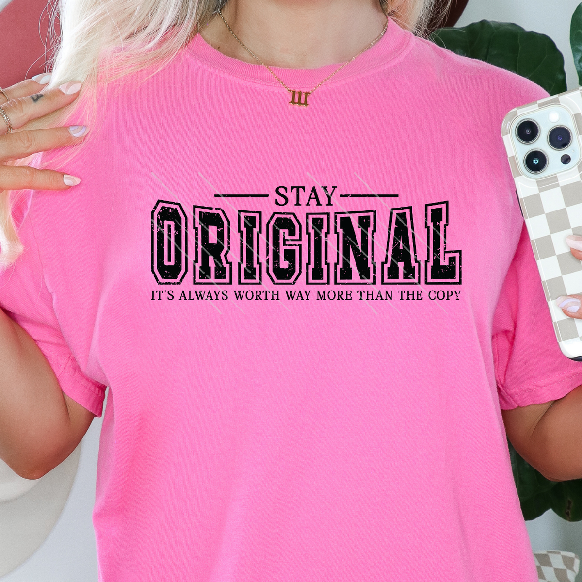 STAY ORIGINAL BLK DISTRESSED - DTF TRANSFER