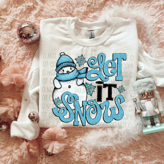 LET IT SNOW - DTF TRANSFER