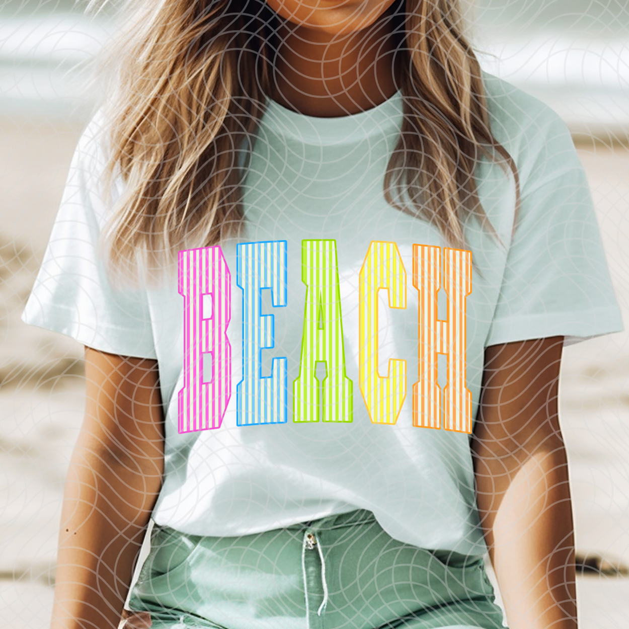 BEACH STRIPE - DTF TRANSFER