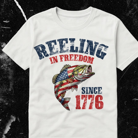 REELING IN FREEDOM - DTF TRANSFER