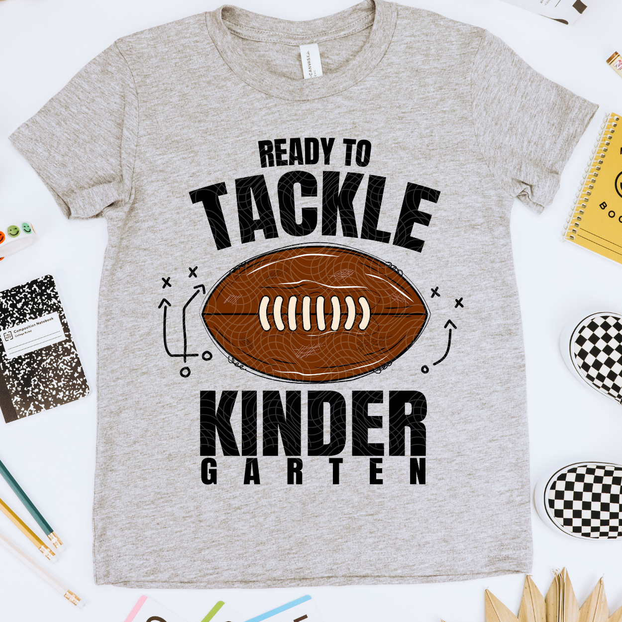 TACKLE KINDERGARTEN BLK & COLOR - DTF TRANSFER