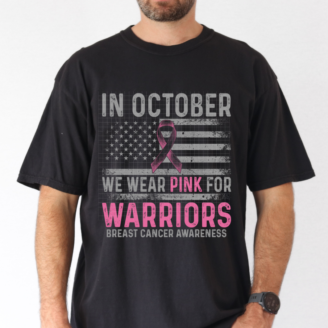 WEAR PINK FOR WARRIORS - DTF TRANSFER