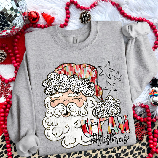 WHIMSICAL SANTA UTAH CHRISTMAS - DTF TRANSFER