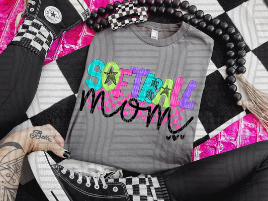 SOFTBALL MOM - DTF TRANSFER