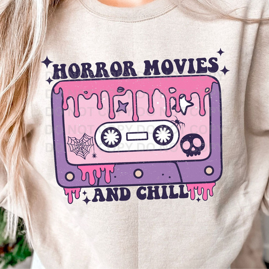 HORROR MOVIES TAPE - DISTRESSED - DTF TRANSFER