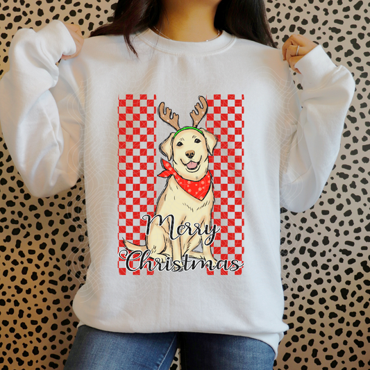 MERRY CHRISTMAS DOG - DTF TRANSFER