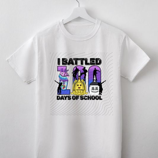 100 DAYS OF SCHOOL FORT - DTF TRANSFER