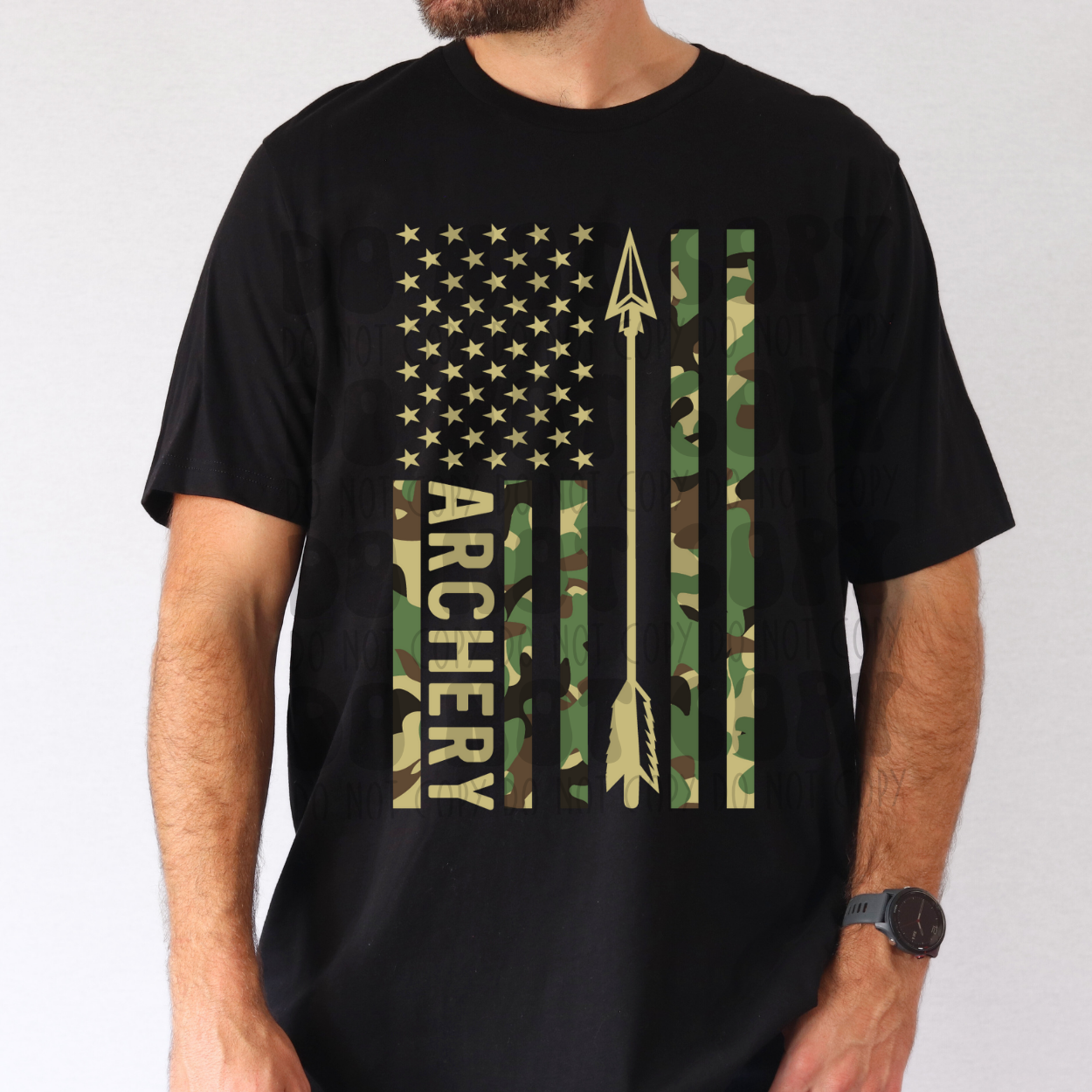 ARCHERY CAMO FLAG - DTF TRANSFER