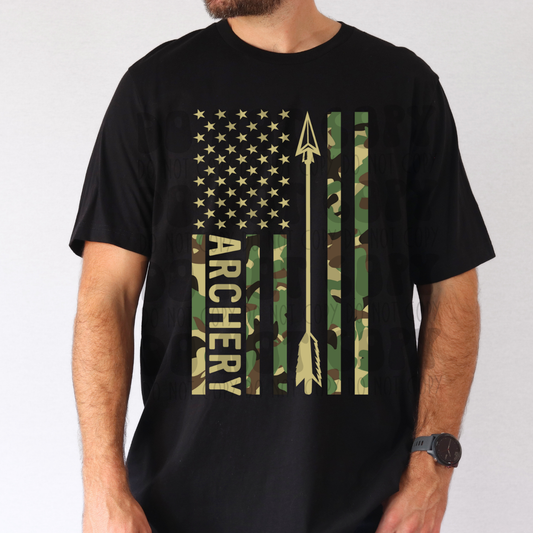 ARCHERY CAMO FLAG - DTF TRANSFER