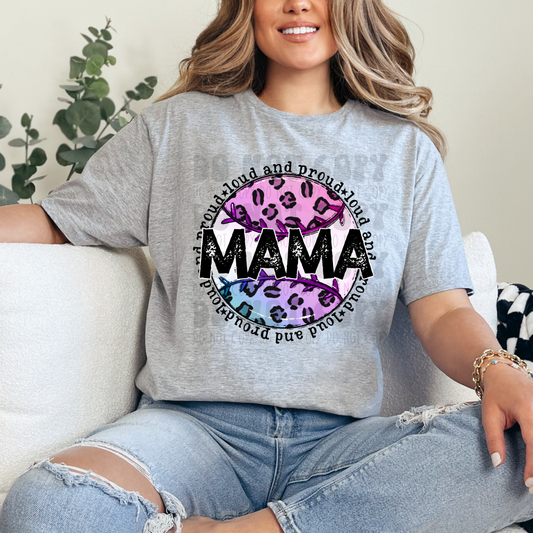 BASEBALL LEOPARD MAMA - DTF TRANSFER