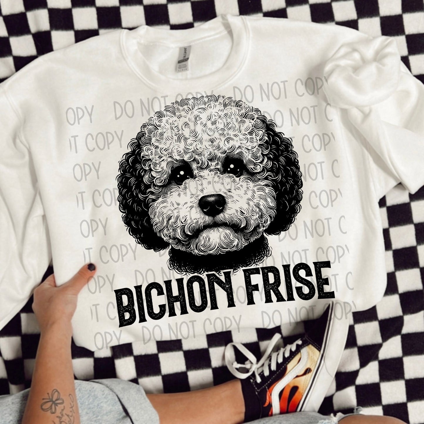 BICHON FRISE DOG - DTF TRANSFER
