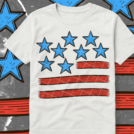 STARS STRIPES - DTF TRANSFER