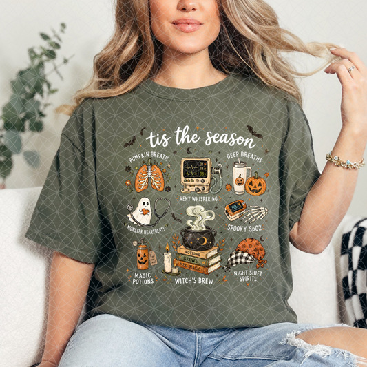 FALL SEASON WHT TEXT - DTF TRANSFER