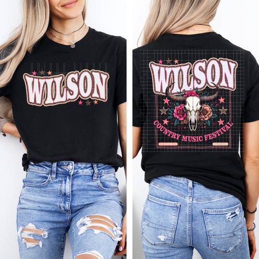 WIL SON - FRONT AND BACK - DTF TRANSFER