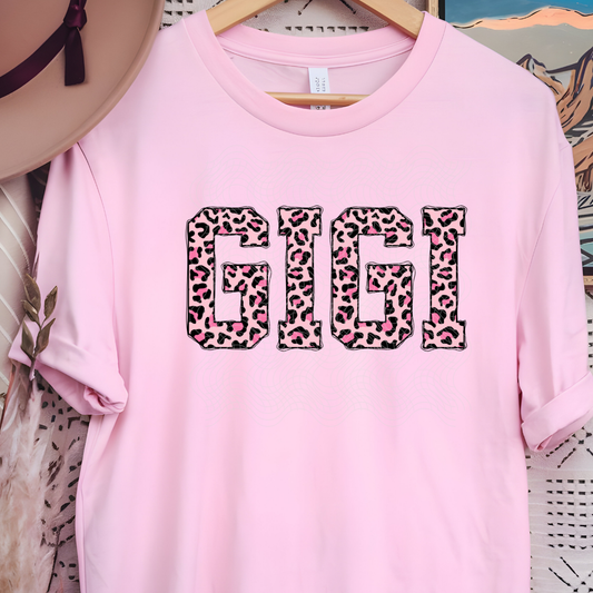 GIGI PINK LEOPARD - DTF TRANSFER