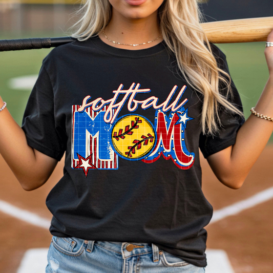 SOFTBALL MOM - DTF TRANSFER