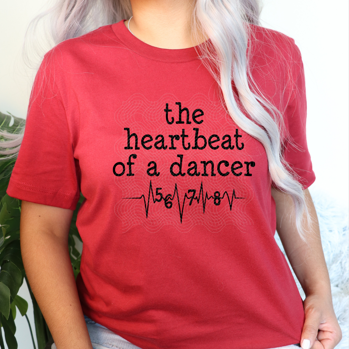 HEARTBEAT OF A DANCER BLK - DTF TRANSFER