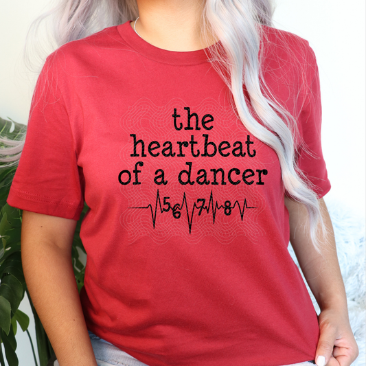 HEARTBEAT OF A DANCER BLK - DTF TRANSFER