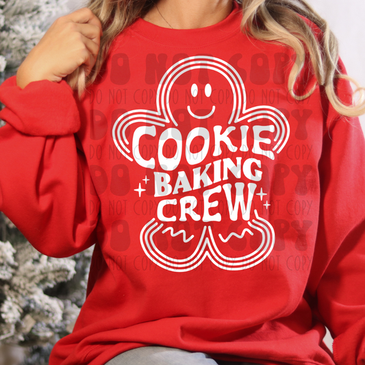 COOKIE BAKING CREW - WHITE GINGERBREAD - DTF TRANSFER