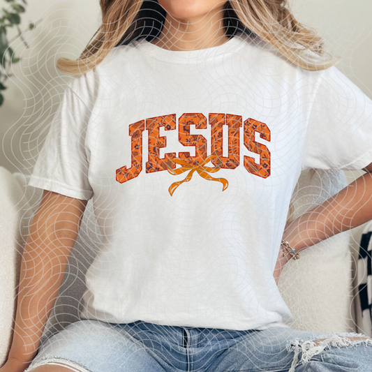 JESUS ORANGE - DTF TRANSFER