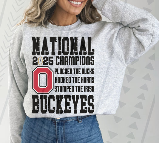 NATIONAL BUCKEYES 2025 date - DTF TRANSFER