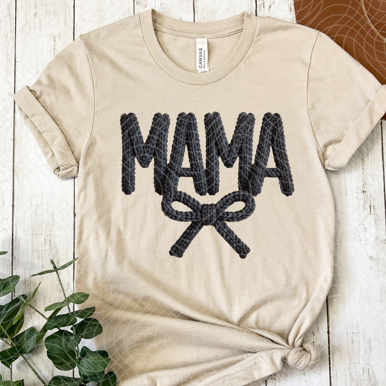 MAMA BLACK FAUX YARN - DTF TRANSFER