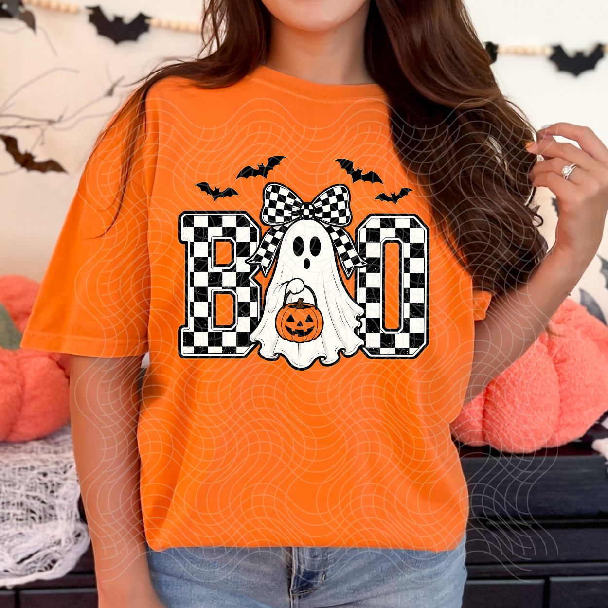 BOO CHECKERED - DTF TRANSFER