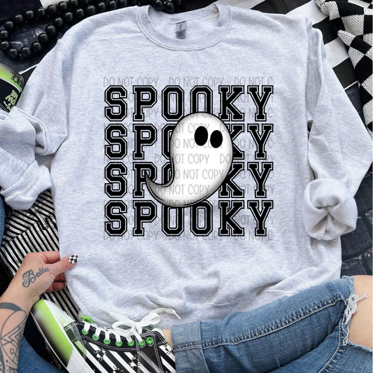 SPOOKY STACKED GHOST - DTF TRANSFER