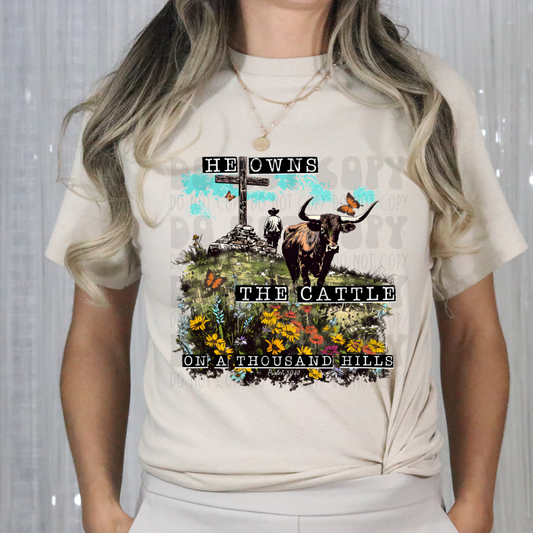 HE OWNS THE CATTLE - DTF TRANSFER