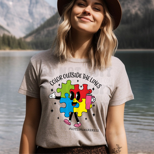 COLOR OUTSIDE THE LINES - DTF TRANSFER