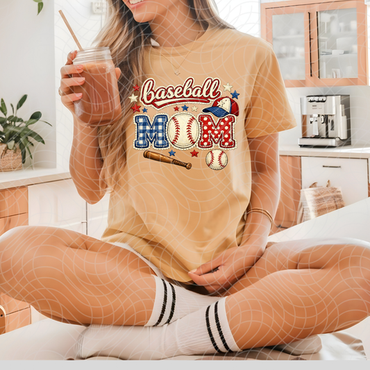 BASEBALL MOM  - DTF TRANSFER