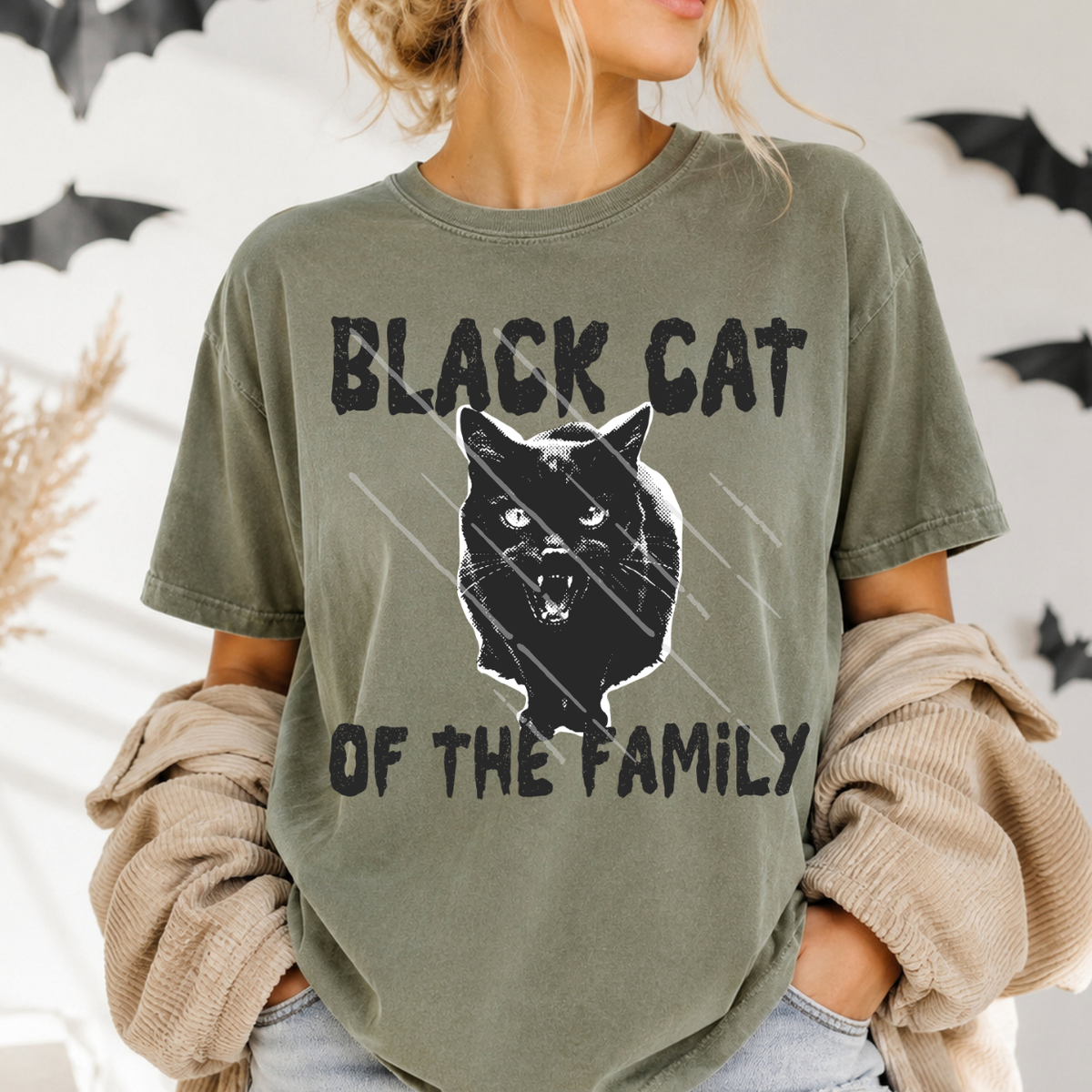 BLACK CAT OF THE FAMILY - DTF TRANSFER