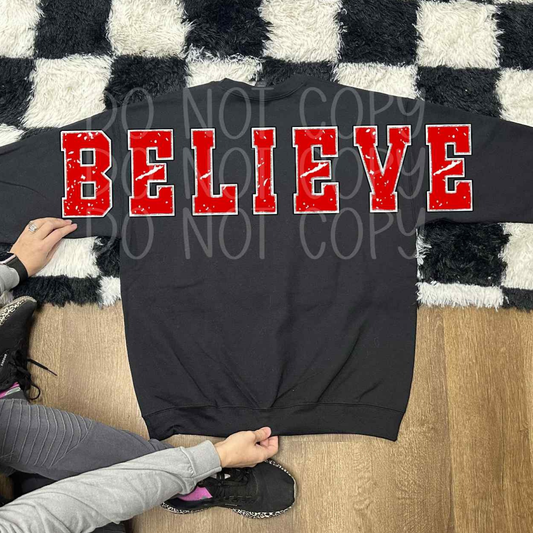 BELIEVE BACK - DTF TRANSFER