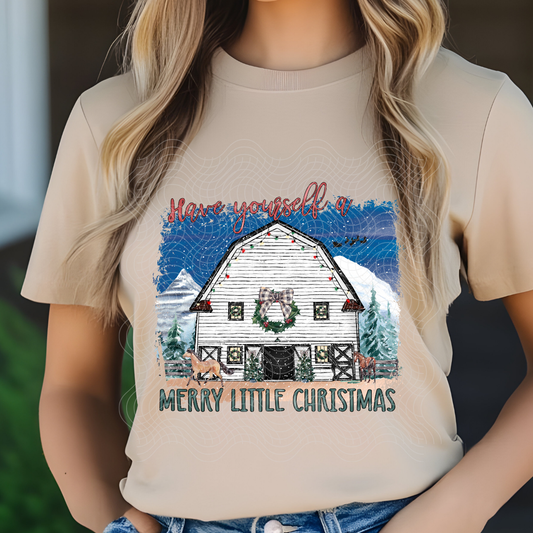 MERRY LITTLE CHRISTMAS - DTF TRANSFER
