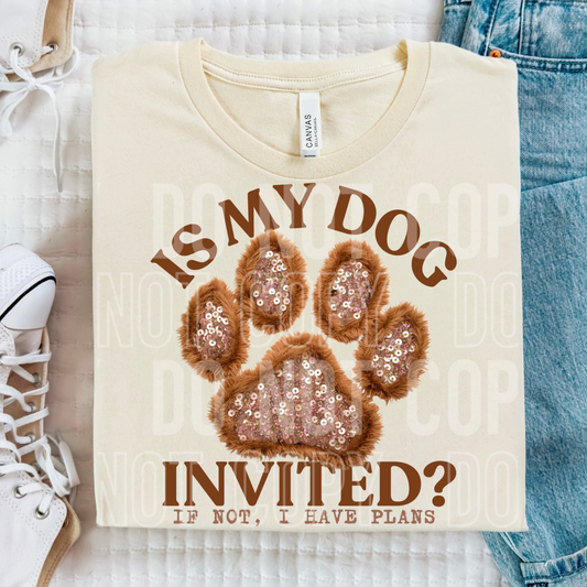 DOG INVITED - DTF TRANSFER