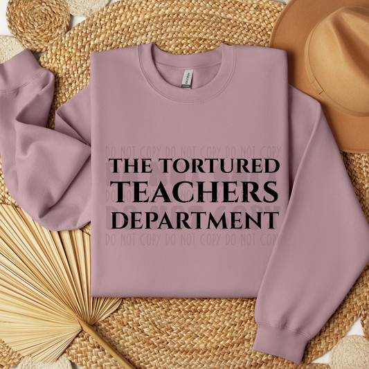 TEACHERS DEPT BLK - DTF TRANSFER