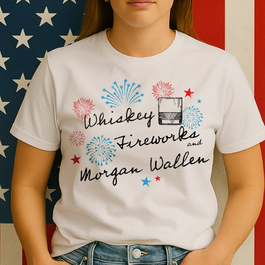 WHISKEY FIREWORKS BLK TEXT - DTF TRANSFER