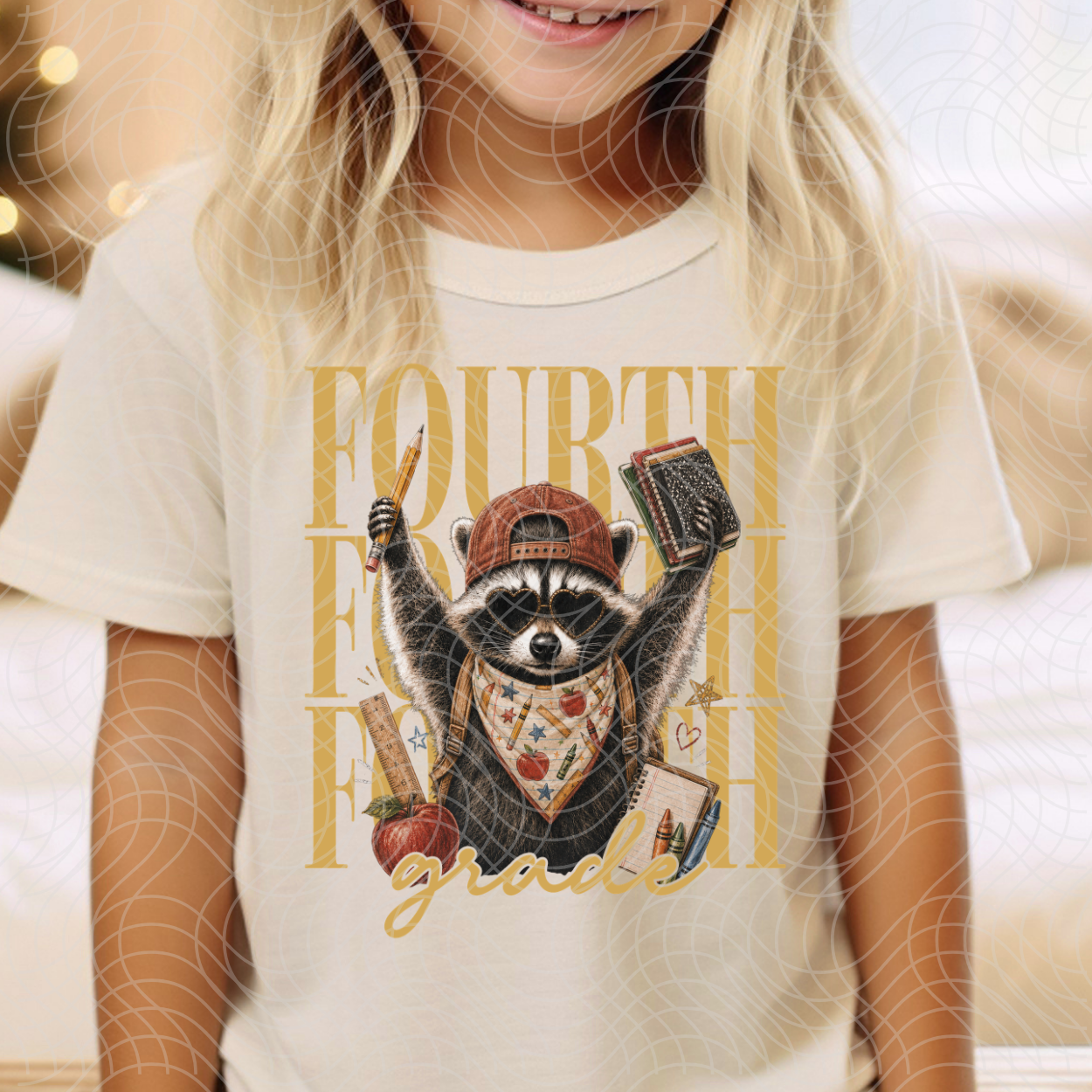FOURTH GRADE RACCOON - DTF TRANSFER