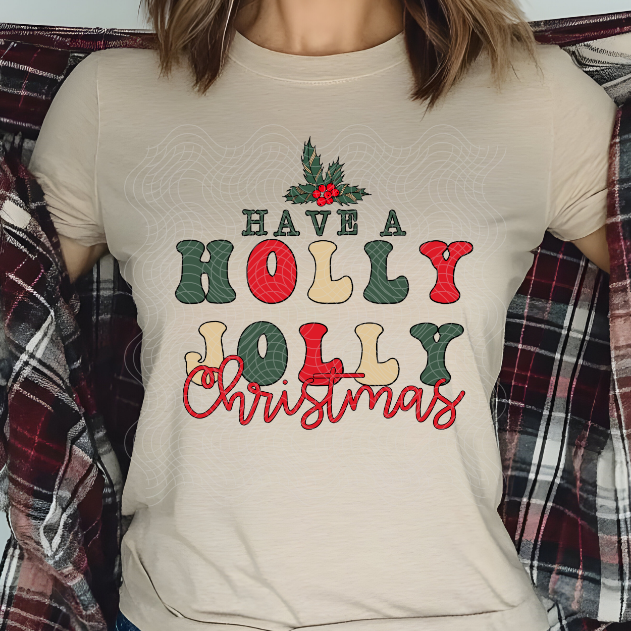 HOLLY JOLLY CHRISTMAS - DTF TRANSFER