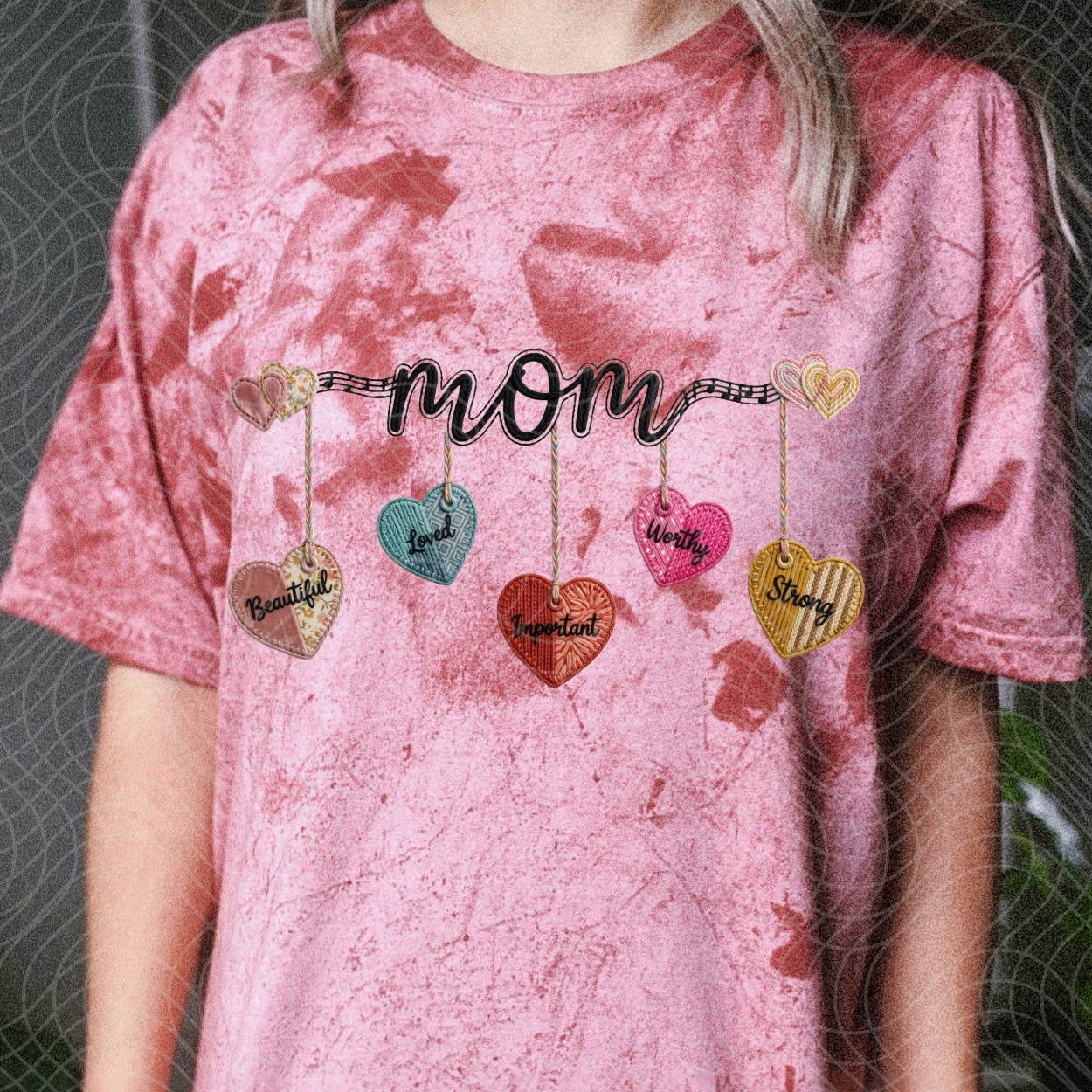 MOM HEARTS - DTF TRANSFER